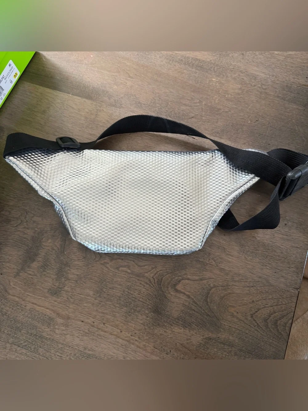 Silver Metallic Festival Belt Bag | Holographic Y2K Crossbody Fanny Pack